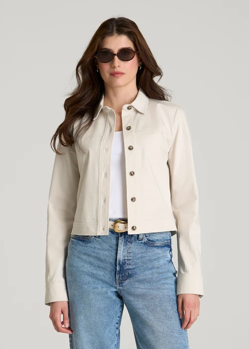 Havenluve Ivory Quenlora Collared Button Front Long Sleeve Cropped Jacket 2 - havenluve Havenluve Ivory Quenlora Collared Button Front Long Sleeve Cropped Jacket