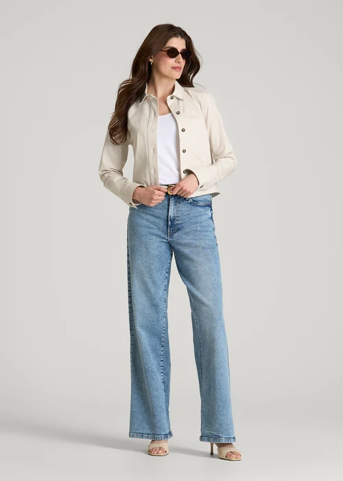 Havenluve Ivory Quenlora Collared Button Front Long Sleeve Cropped Jacket 3 - havenluve Havenluve Ivory Quenlora Collared Button Front Long Sleeve Cropped Jacket - Image 2