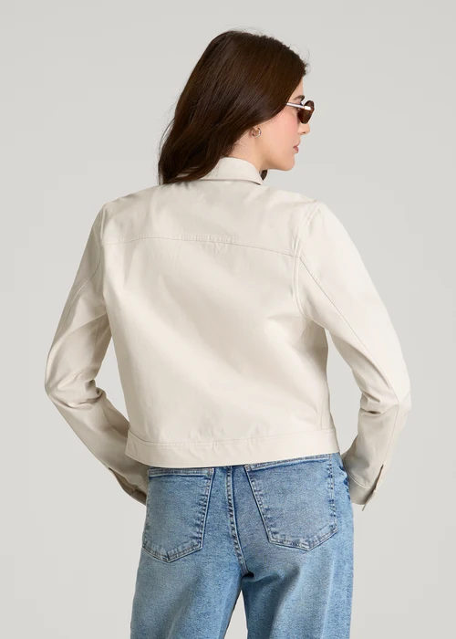 Havenluve Ivory Quenlora Collared Button Front Long Sleeve Cropped Jacket 4 - havenluve Havenluve Ivory Quenlora Collared Button Front Long Sleeve Cropped Jacket - Image 3