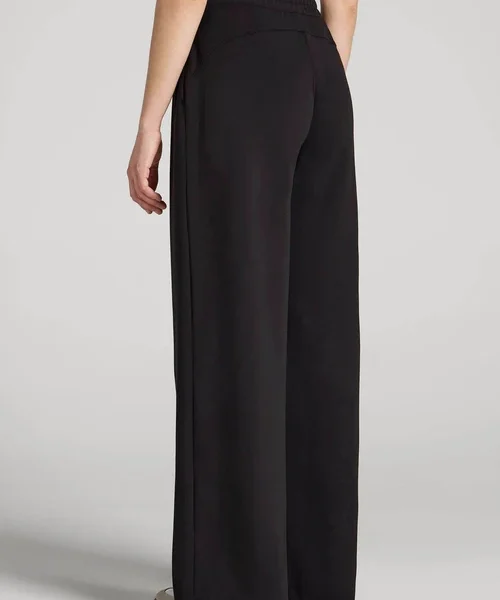 Havenluve Nivoria Jet Black Drawstring Waist Relaxed Wide Leg Lounge Pants 3 - havenluve
