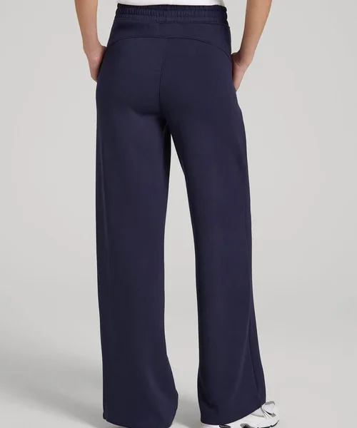 Navy Blue Virellia Drawstring Waist Relaxed Wide Leg Lounge Pants Havenluve 3 - havenluve