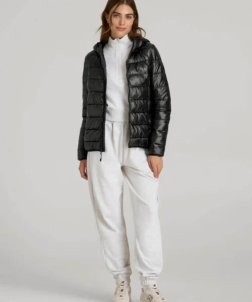 Onyx Black Velquira Hooded Quilted Full Zip Long Sleeve Puffer Jacket Havenluve 2 - havenluve
